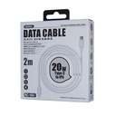 CABLE  TIPO C TO IPHONE, MARLIK SERIES 20W PD,2METER, REMAX  RC-183I