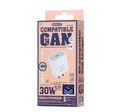 CABLES DE DATOS CARGADOR GAN COMPATIBLE DE 30 W SERIE FIGEN SET , REMAX.