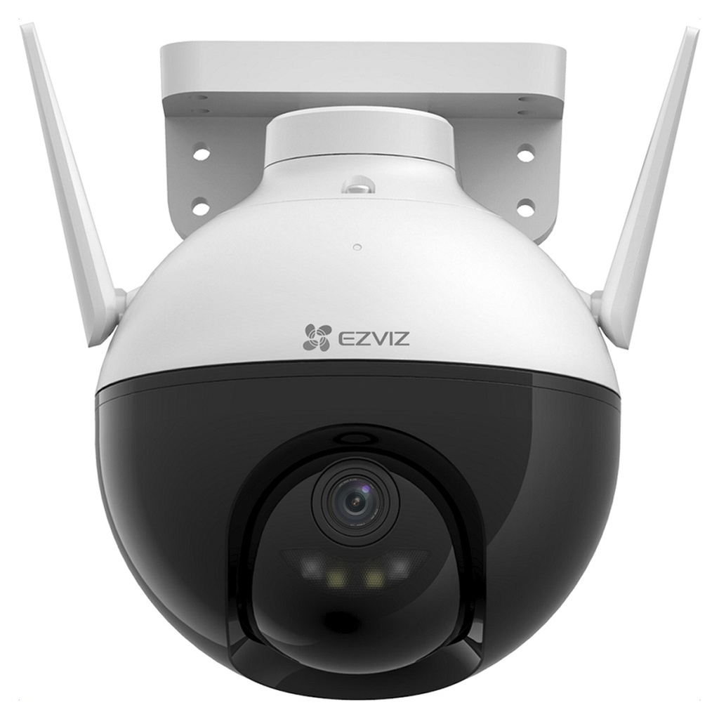 CAMARA WIFI CON MOVIMIENTO PANORAMICO E INCLINACIÓN, 1080P, VISIÓN NOCTURNA A COLOR, IP65, UP 256G,  EZVZ