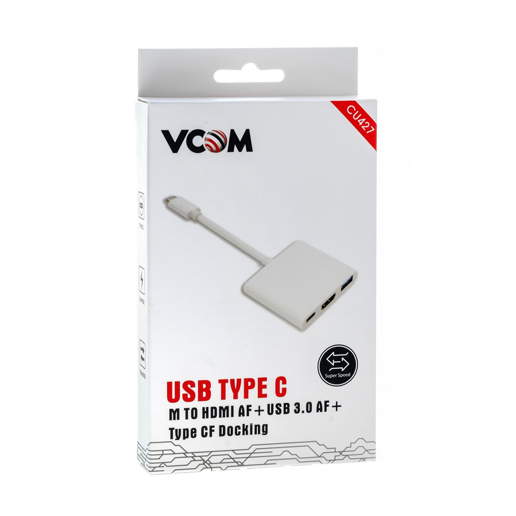 DOCKING USB TYPE C/M TO HDMI  VCOM