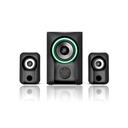 BOCINA F590X ALTAVOZ MULTIMEDIA 2.1 , SUBWOOFER DE MADERA, USB, AUX, FM, BLT, PANTALLA LED, F&D.