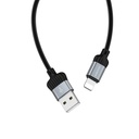 CABLE DE CARGA DE DATOS BX28 IP, GRIS METALICO, BOROFONE.