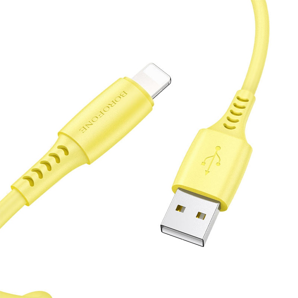CABLE DE CARGA DE DATOS BX40 MULTICOLOR SUPERIOR PARA IP (PAQUETE ENLATADO), BORONE.