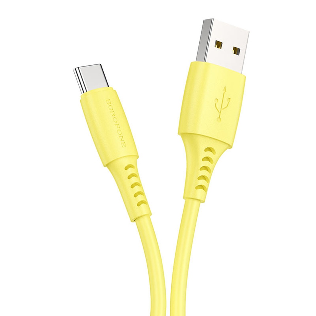 CABLE DE CARGA DE DATOS BX40 MULTICOLOR SUPERIOR TIPO C (PAQUETE ENLATADO), BOROFONE.