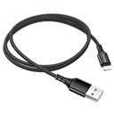 CABLE DE DATOS DE CARGA ULTRABRILLANTE BX54 NEGRO PARA IP, BOROFONE.