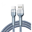 CABLE DE DATOS TYPCE-C 1M ,2.4A USB a USB-C / QC, REMAX RC-124a Blanco.