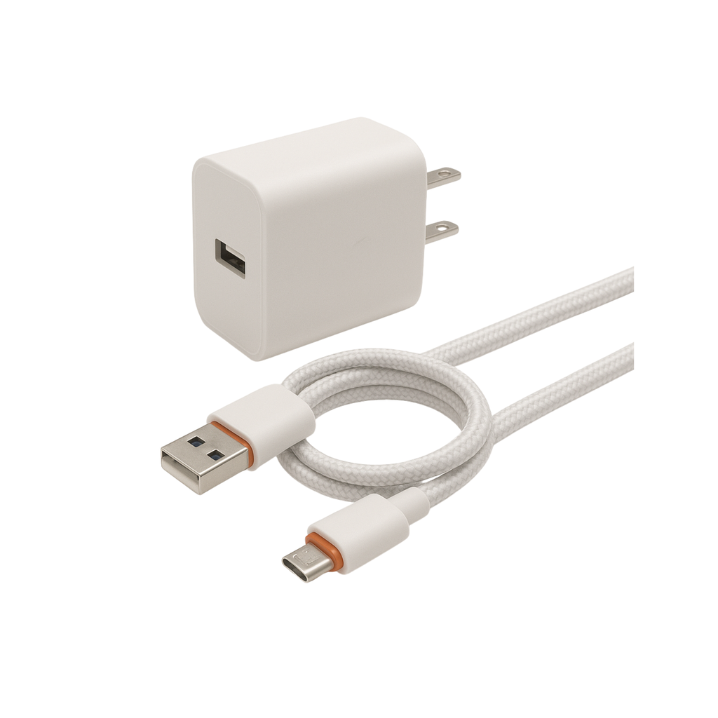 KIT CARGADOR MICRO V8+CABLE 5DC 2.1A VXEL