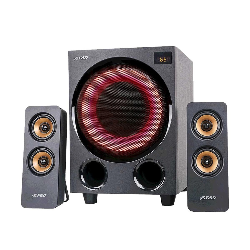 BOCINA 2.1 F&D F770X, 76RMS,FM,BT,OPT,USB