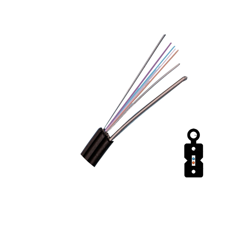 FIBRA DROP FTTH GJYXFCH 4C G571A1, POR KILÓMETRO