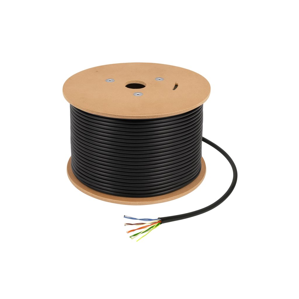 CABLE UTP NEGRO  CAT 5E 4 PAIRS 0.5MM CCA ,