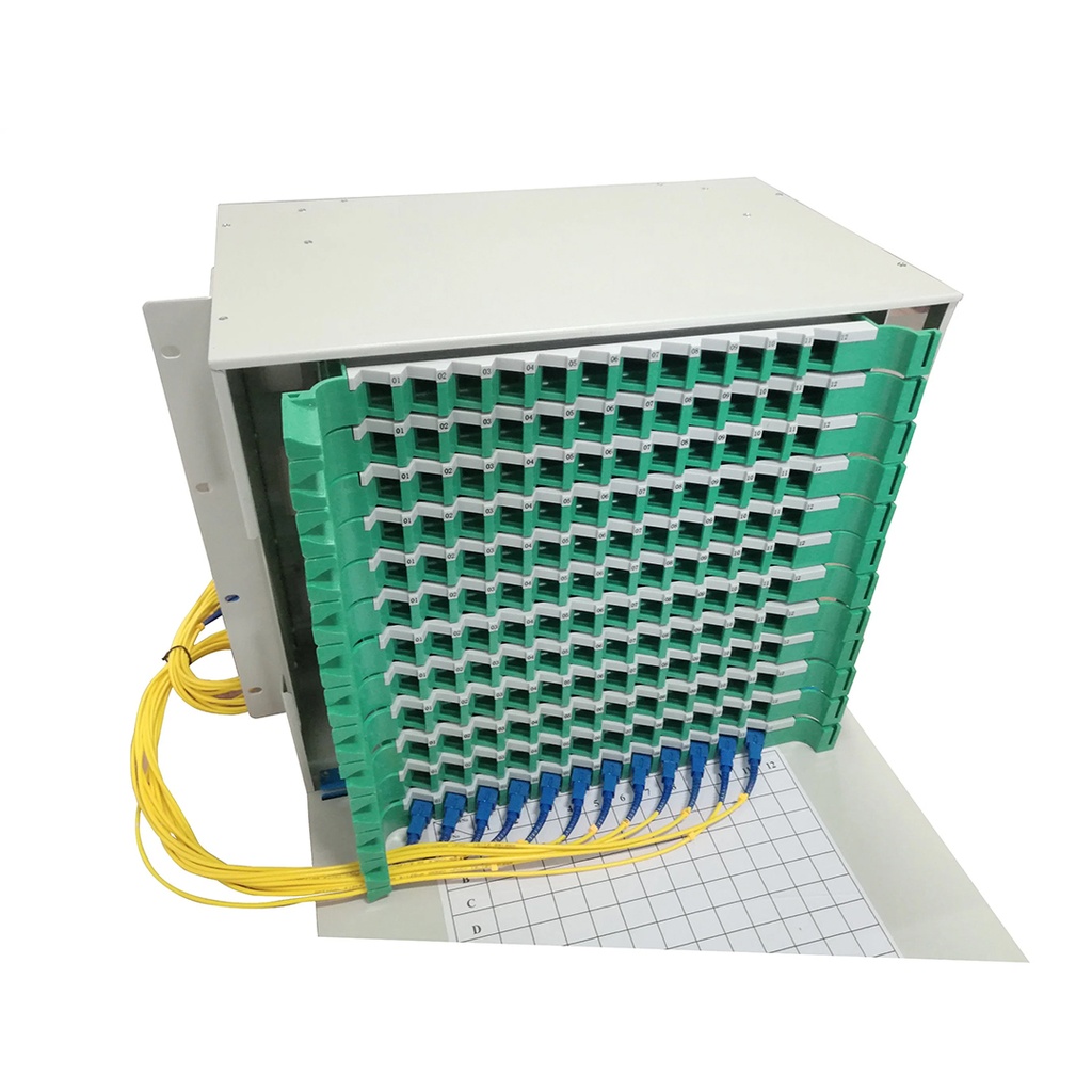 ODF 144C FULL WITH 144 PCS DUPLEX  LC ADAPTER