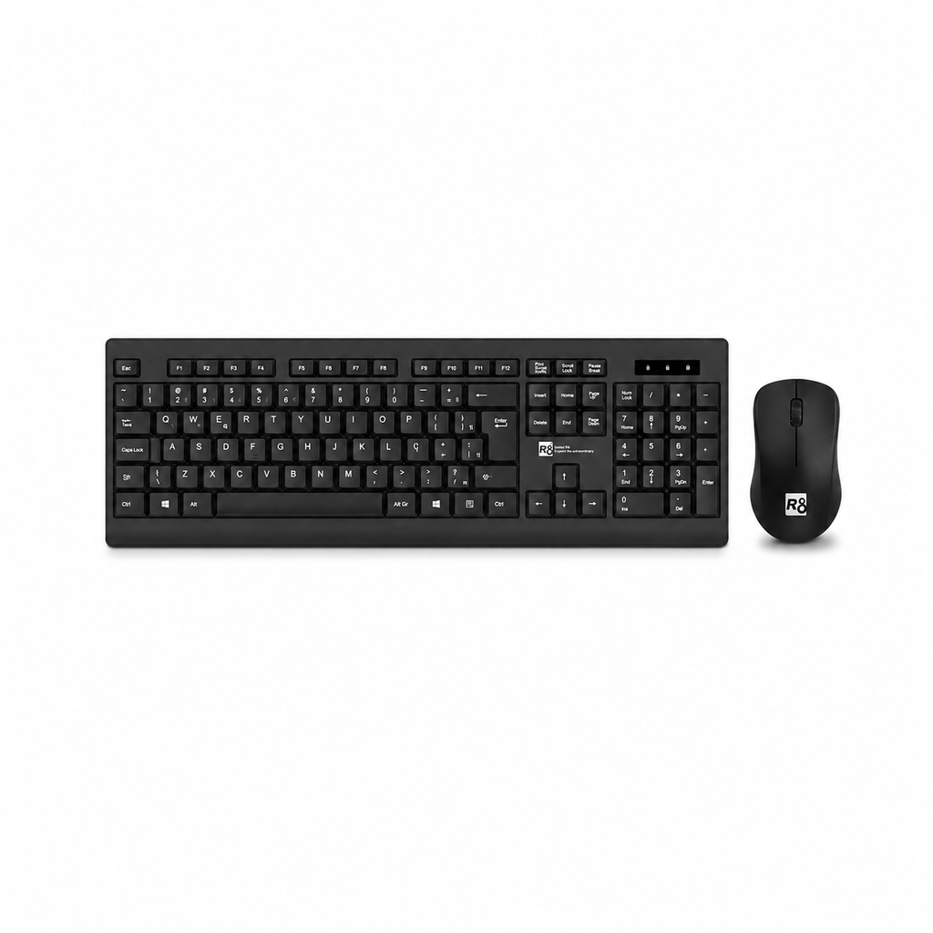 COMBO TECLADO Y MOUSE INALAMBRICO R8