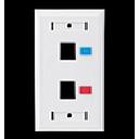 PLACA FRONTAL DE SALIDA DOBLE