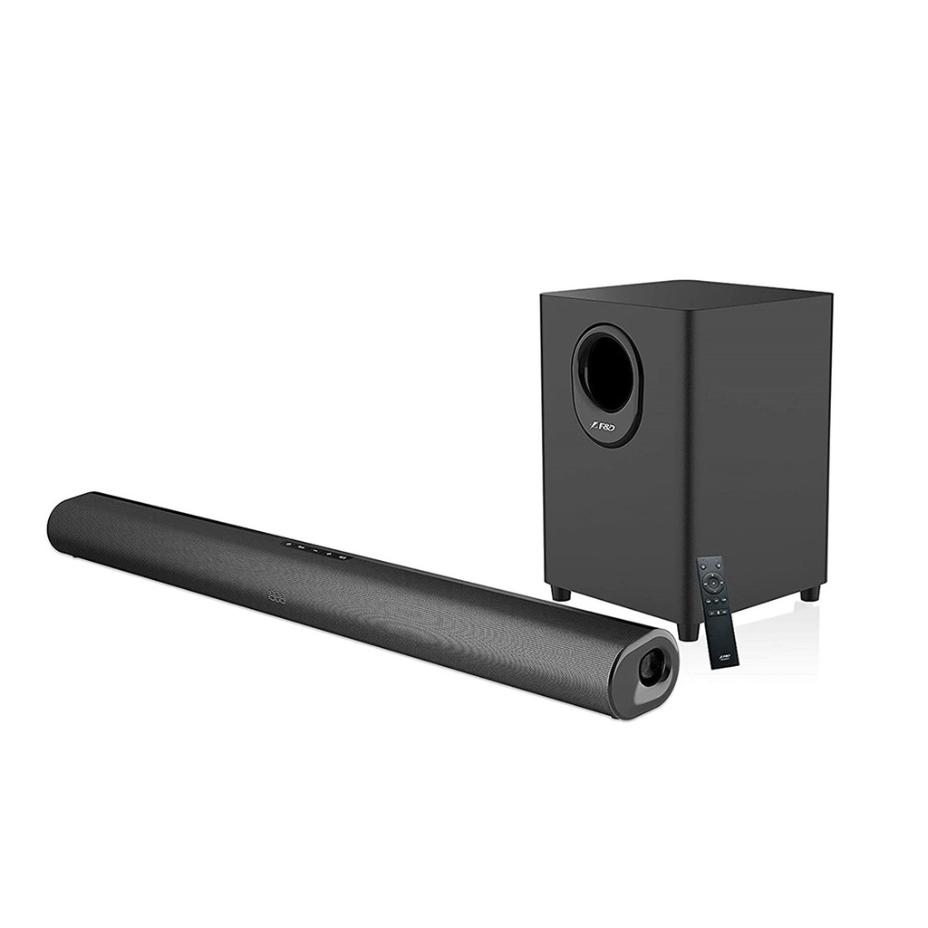 BARRA DE SONIDO F&D  BT 5.0, LECTOR USB PLUG & PLAY, MP3/WMA, AUDIO DIGITAL , CONTROL REMOTO, GABINET SUBWOOFER , HDMI RCA, OPTIC, PANTALLA LED BRILLANTE .