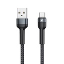 CABLE DE DATOS TYPCE-C 1M ,2.4A USB A USB-C / QC, REMAX RC-124A NEGRO.