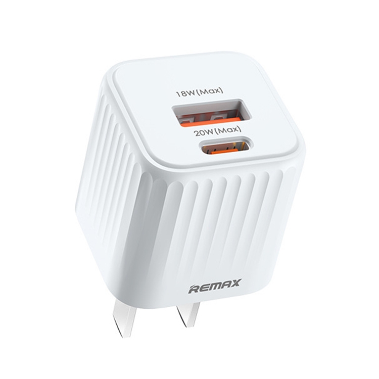 CARGADOR  SERIE JAKER II MINI USB + TIPO-C 20W BLANCO, REMAX RP-U2 US