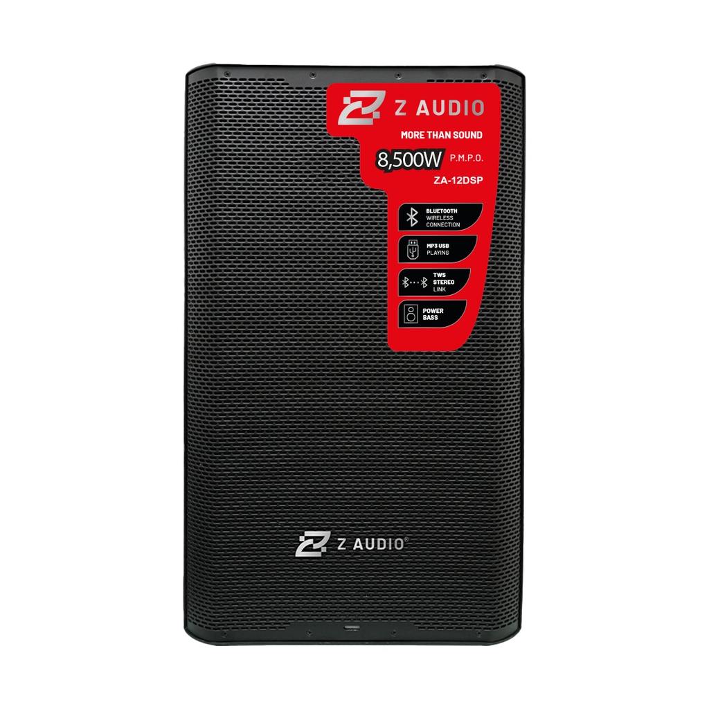 BOCINA DE 12 PULGADAS CON MP3 USB/SD/BLUETOOTH, 500 WATTS, ZAUDIO.