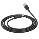 CABLE DE DATOS DE CARGA BX51,NEGRO TRIUMPH PARA MICRO, BOROFONE.