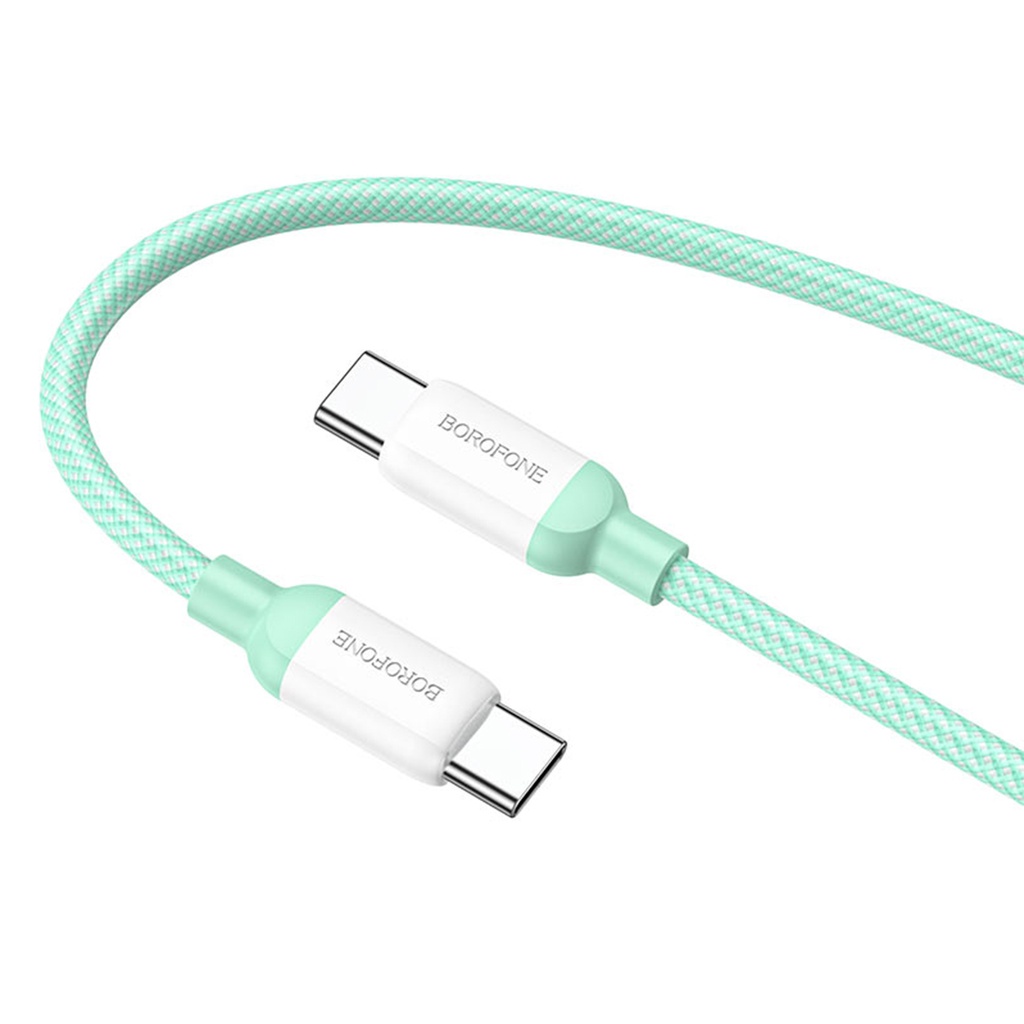 CABLE DE CARGA DE DATOS 100W, BX68 TIPO-C A TIPO-C (L = 1M), BOROFONE. (COPIA)