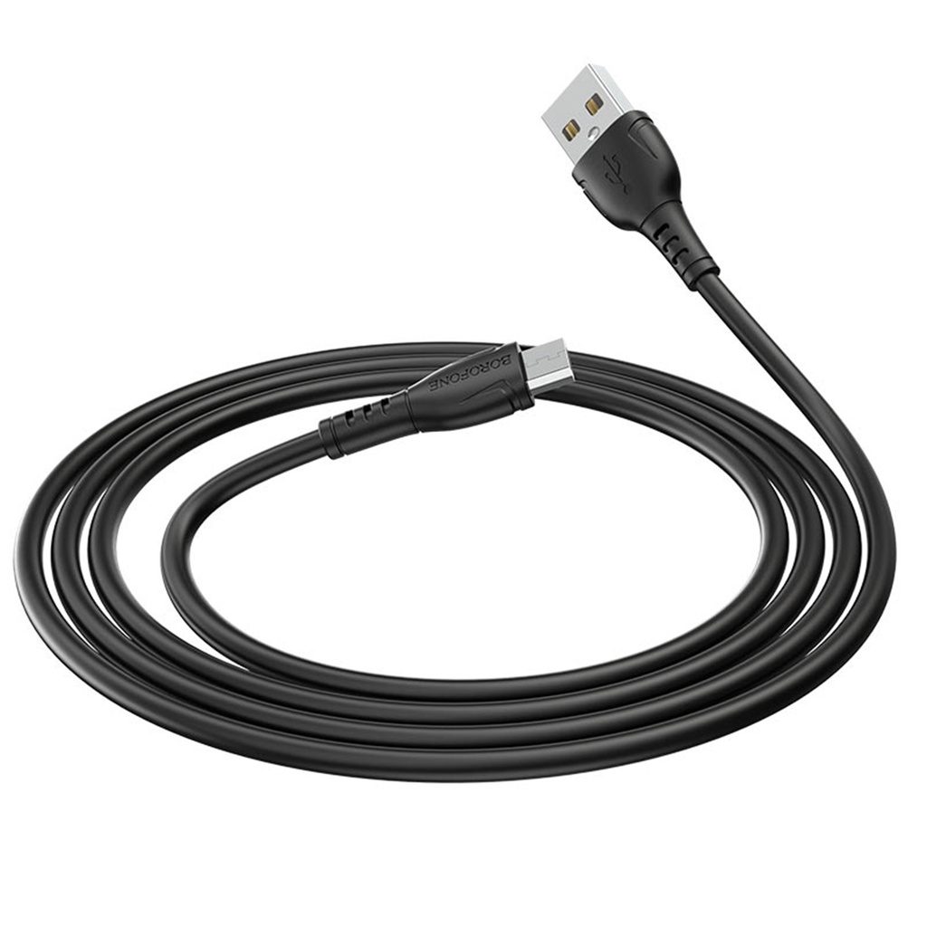 CABLE DE DATOS DE CARGA BX51,NEGRO, PARA MICRO, EN CAJA