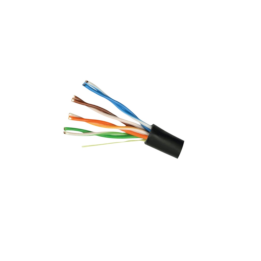 CABLE UTP CAT 5E 4 PAIRS 0.5MM 100% COBRE ,GRIS, VXEL