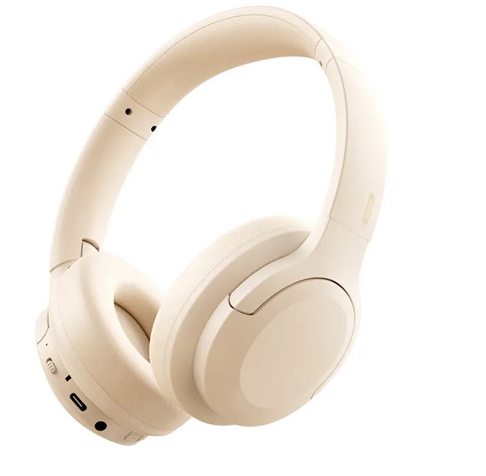 AURICULARES INALÁMBRICOS BLUETOOTH 5.3 CON CANCELACIÓN DE RUIDO, BEIGE, REMAX.