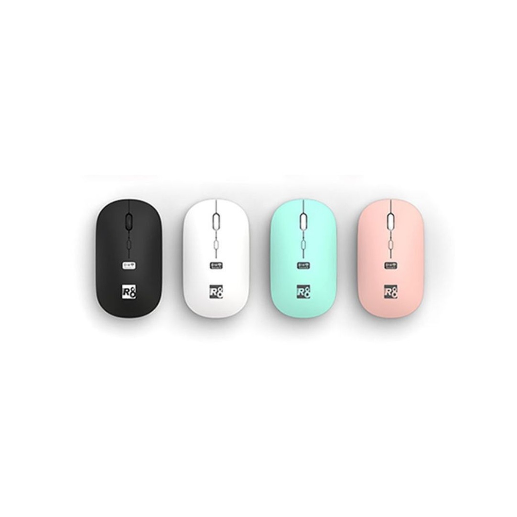 MOUSE INALÁMBRICO 4D VARIOS COLORES  2.4G Y BLUETOOTH, R8.