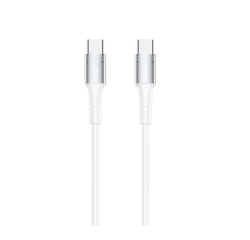 CABLE DE DATOS DE CARGA RÁPIDA DE SILICONA LÍQUIDA CRYSTAL SERIES DE 65 W TIPO C A TIPO C (1 M) , REMAX