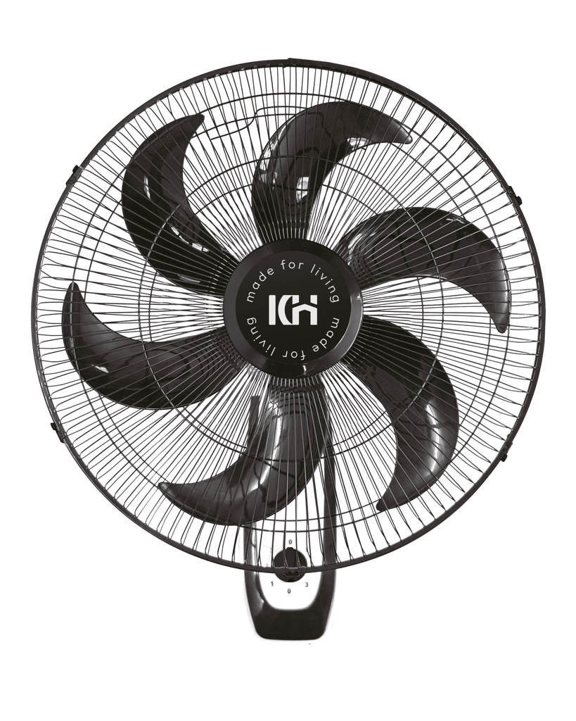 ABANICO DE PARED 18" , 3 VELOCIDADES, 110V/60HZ, 1.5 M*0,5, COBRE,NEGRO+BLANCO,KOOL