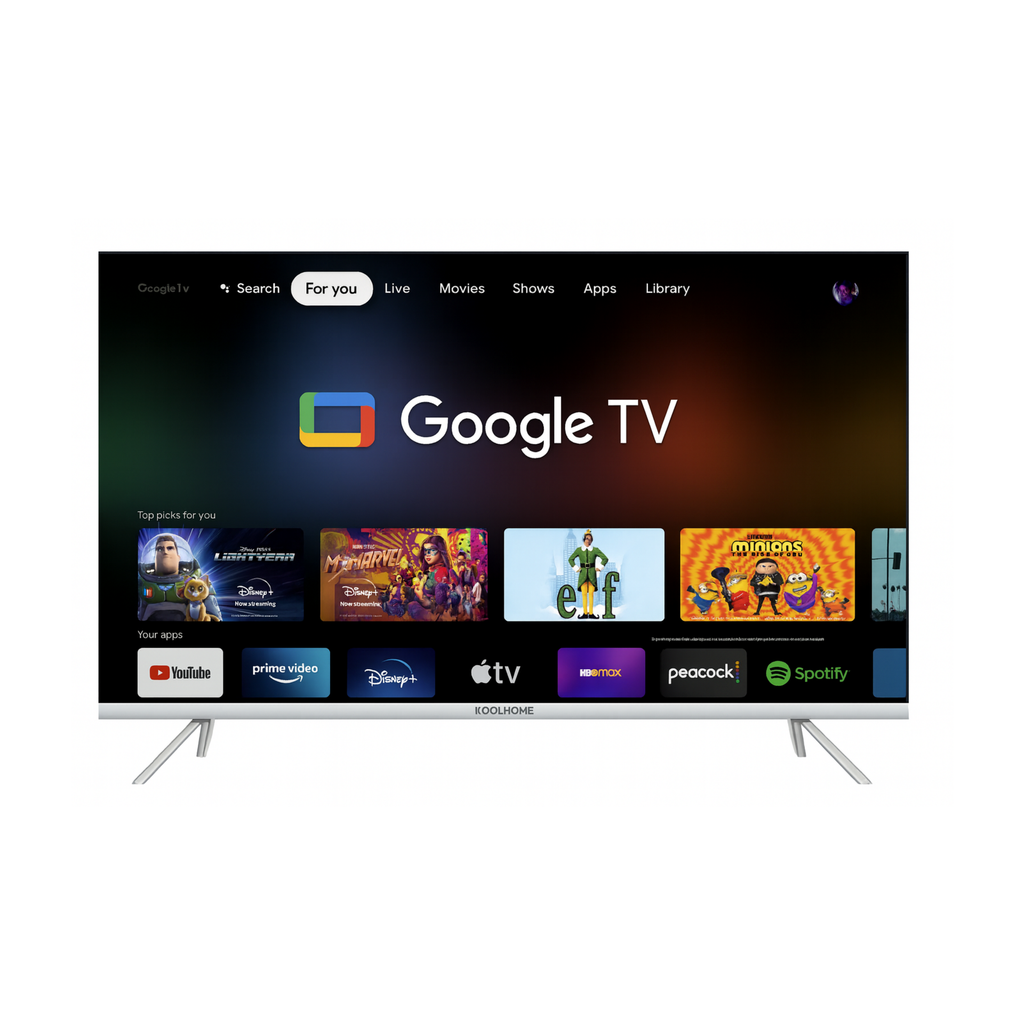 SMART TV KOOLHOME 55" 4K UHD, BT, GOOGLE TV