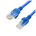 CABLE PATCH CORD CAT5E 5FT 100% ALUMINIO AZUL VCOM