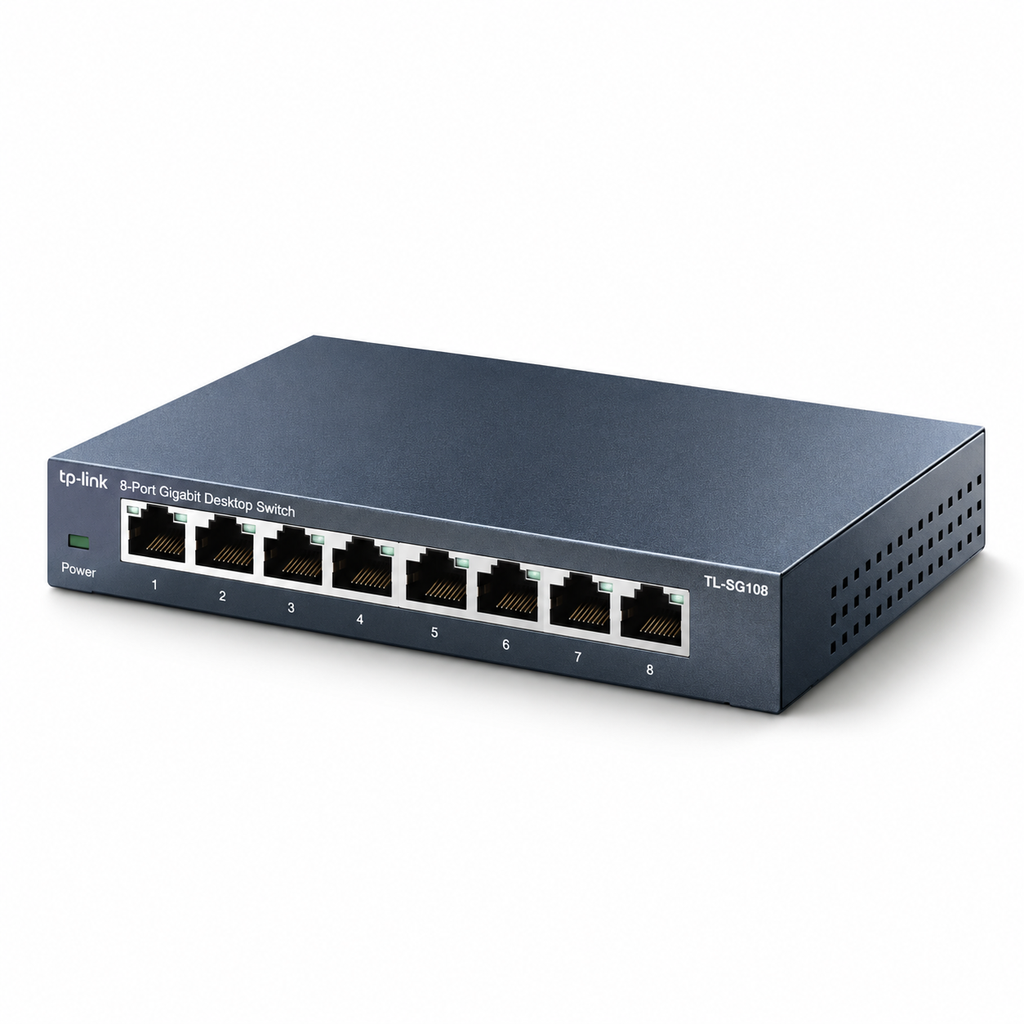 SWITCH PARA SOBREMESA CON 8 PUERTOS A 10/100/1000 MBPS