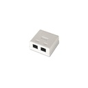 RJ45 SURFACE MOUNT 2PORT VCOM