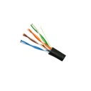 CABLE UTP NEGRO CAT5E 1000 FT 4PAIR, 100% COBRE, OUTDOOR, VXEL