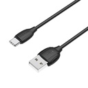 CABLE DE DATOS DE CARGA BX19 BENEFIT PARA TYPE-C,BLANCO Y NEGRO, BOROFONE.