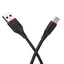 CABLE DE CARGA BX17 PARA TIPO-C,NEGRO, BOROFONE.