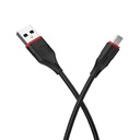 CABLE DE CARGA BX17 PARA MICRO, BLANCO Y NEGRO, BOROFONE.