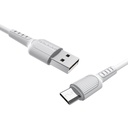 CABLE DE CARGA BX16, BLANCO Y NEGRO , MICRO, BOROFONE.