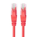 CABLE PACH CORD UTP CAT5E 0.50BC ROJO 5M, VCOM